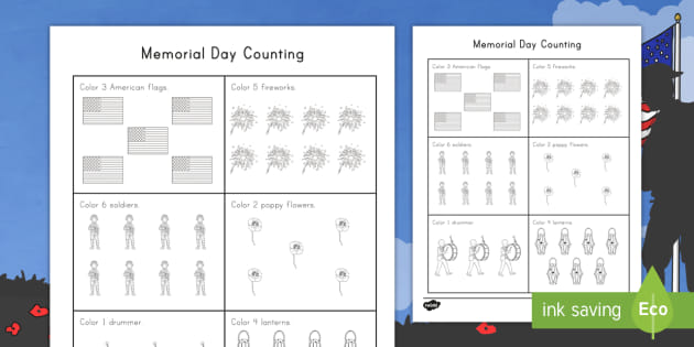memorial day counting twinkl usa resources teacher made
