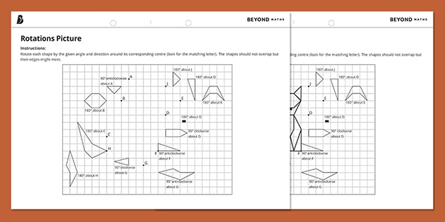 👉 Rotations Worksheet | KS3 Maths | Beyond (teacher made)