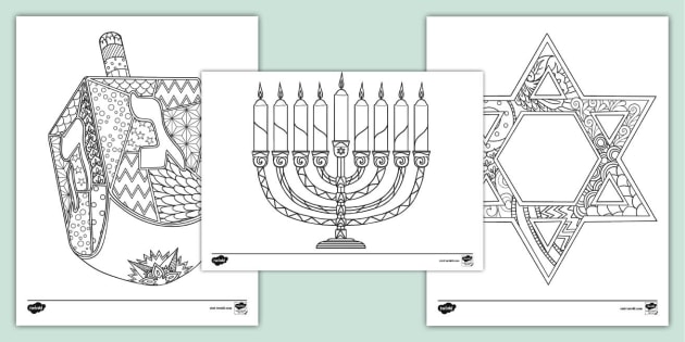 BEST VALUE 30 Hanukkah Maze Coloring Book Instant Download