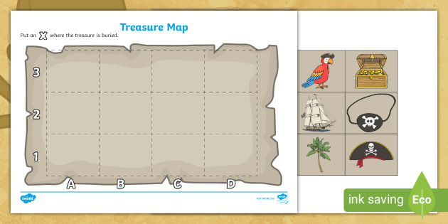 Print　Easy　FREE!　Treasure　Template　Download,　Pirate　Use　Map　to
