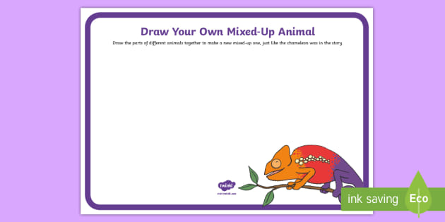 Draw Your Own Mixed-Up Animal Worksheet (teacher made)