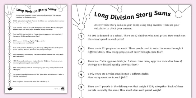Long Division Methods | twinkl.co.uk