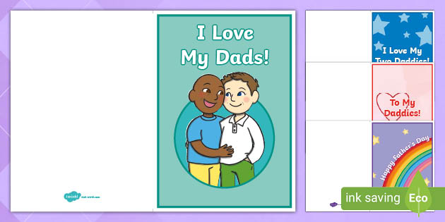 Same Sex Fathers Day Card Teacher Made 