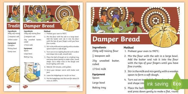 new-aboriginal-theme-damper-bread-recipe-damper-recipe-sheets