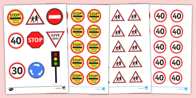鍔 debitor åbenbaring Small World Road Signs and Traffic Lights - Twinkl
