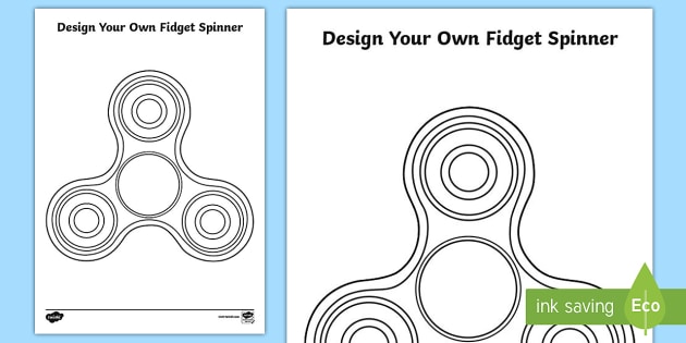 Design Your Own Fidget Spinner / Worksheet