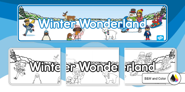Winter Wonderland Banner (Teacher-Made) - Twinkl
