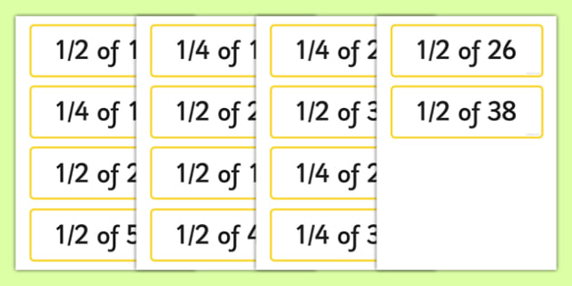 quarter cards