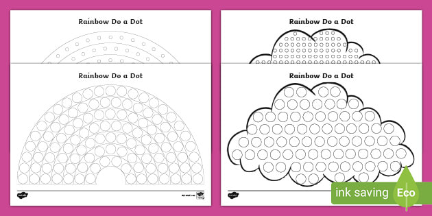 Fun and Educational Printable Shapes for Kids to Color With Dot Markers  Perfect for Homeschooling and Learning Activities Do a Dot Art (Download  Now) 