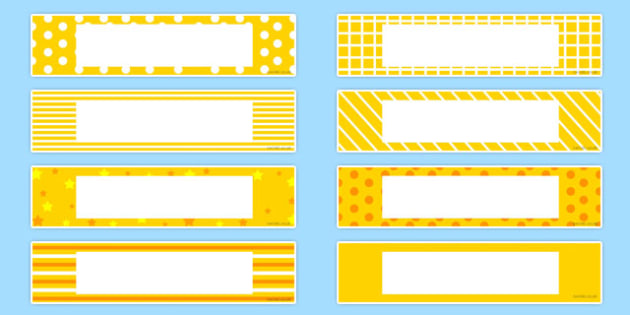 FREE! - 👉 Gratnells Tray Labels Yellow (teacher made)