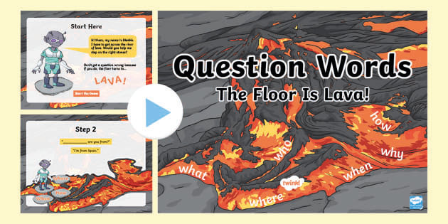 Free Question Words The Floor Is Lava