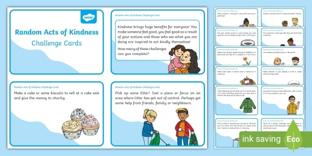 Random Acts Of Kindness Cards Printable Resources