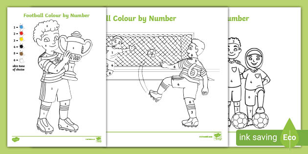 Football Colour by Number Activity (creat de profesori)