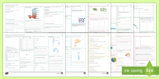 AQA Chemistry Revision (Combined) Foundation Mat Bundle