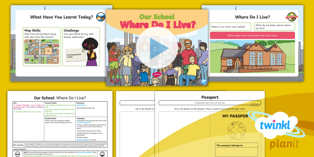 Geography: Our School: Where Do I Live Lesson Plan Year 1