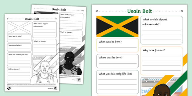Biography Fact File Template • Twinkl.com.au