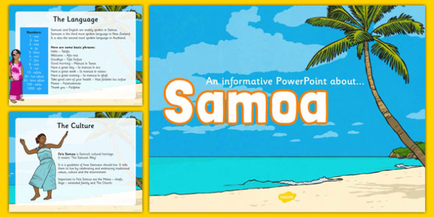 Samoa Information PowerPoint - pacific islands, samoa, countries