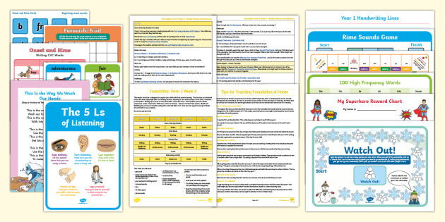 Foundation Term 3 Week 8 Remote Home Learning Pack Primary