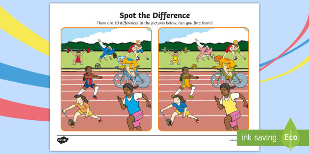 Physical differences. Differences игра. Sports spot the differences. Найди 10 отличий спорт. Find the difference for Movers.