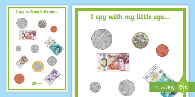 money i spy activity teacher made