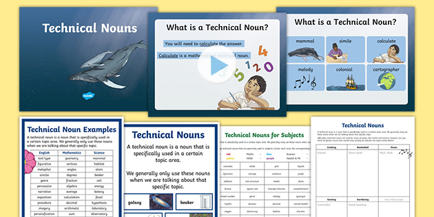 Technical Nouns Examples