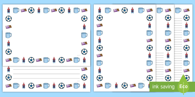 FREE! - Father's Day Page Border Images (teacher made)