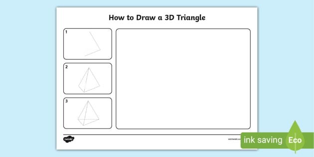 How to Draw a 3d Triangle