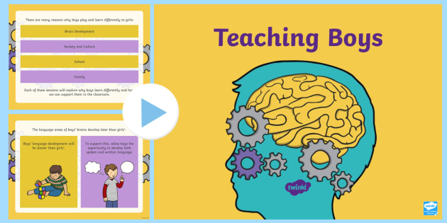 Teaching and Engaging Boys Brain Development PowerPoint
