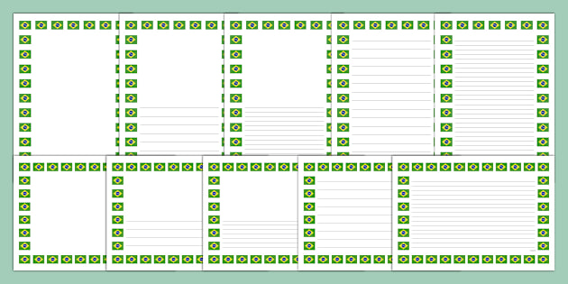 Brazil Page Borders