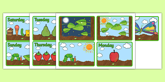 Story Sequencing 4 Per Page To Support Teaching On The Very Hungry