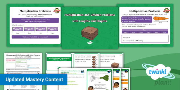 👉 Y2 Solve Multiplication Problems Measurement Planit Maths