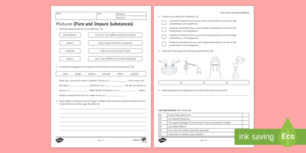 35 Separation Techniques Worksheet Answers - Worksheet Project List