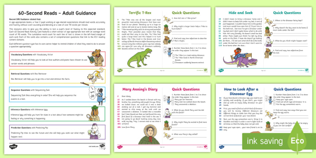 KS1 60-Second Reads: Dinosaurs Activity Pack | Parents