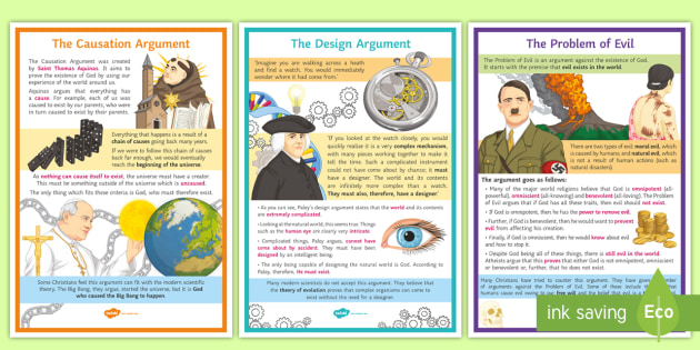 Existence of God A2 Display Posters (teacher made)