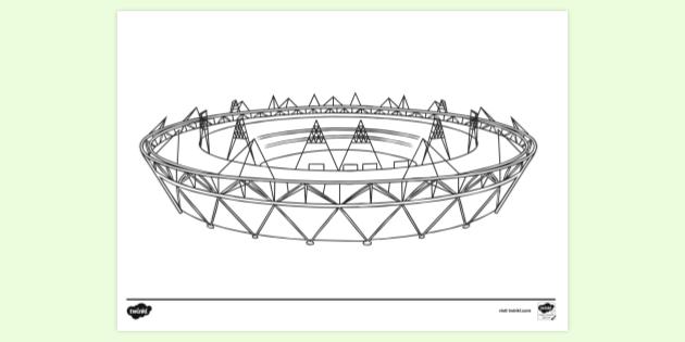 FREE! - Stadium Colouring | Colouring Sheets (teacher made)