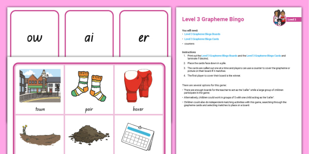 Twinkl Phonics Level 3 Grapheme Bingo