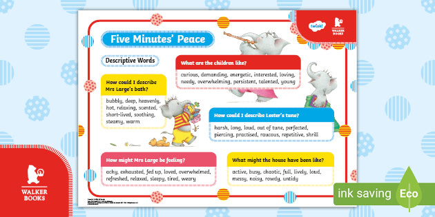 FREE! - Five Minutes’ Peace Word Mat | Walker Books Resources