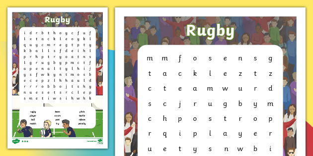 Rugby Word Search