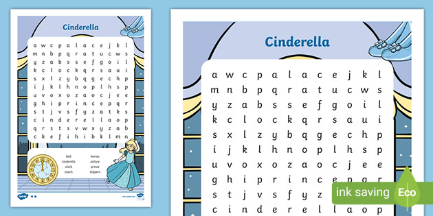 Cinderella Wordsearch teacher Made 