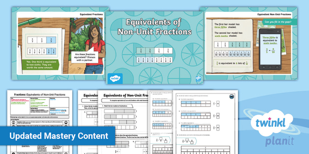 Y3 Equivalent Fractions Planit Maths 2 Non Unit Fractions