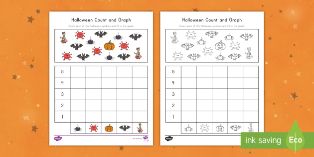 Halloween Count And Graph Activity | PreK-1 Math | Twinkl