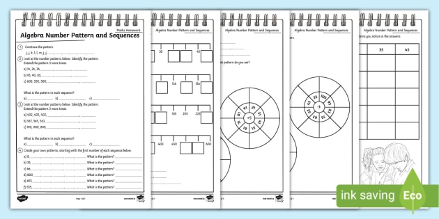 Number Patterns And Sequences Worksheet Pack | Twinkl Maths