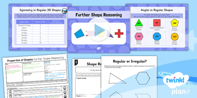 PlanIt Maths Y5 Properties of Shapes Lesson Pack Regular and Irregular