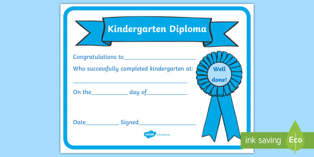 Kindergarten Diploma Template Word from images.twinkl.co.uk