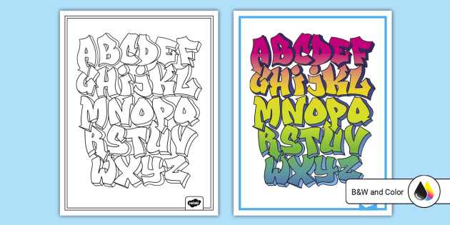 Graffiti Alphabet Poster