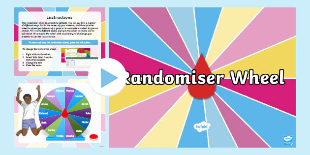 Spin the wheel! Free spinner PowerPoint template