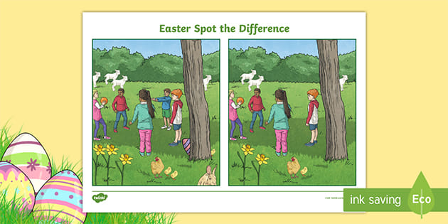 Easter Spot the Difference Worksheet (teacher made)