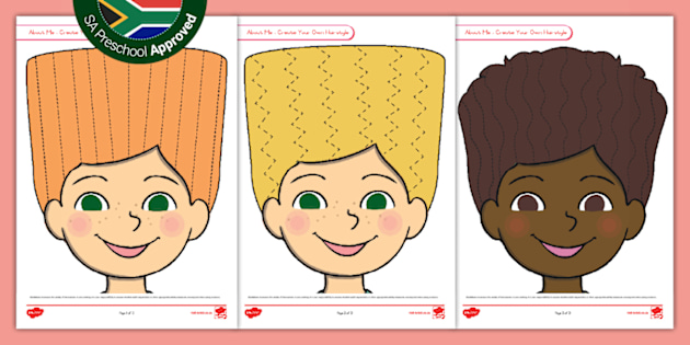 Preschool: All About Me - Create Your Own Hair Style