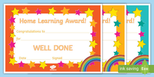 25 You Did It Certificates Classroom Teacher Resource Card A5 Awards 
