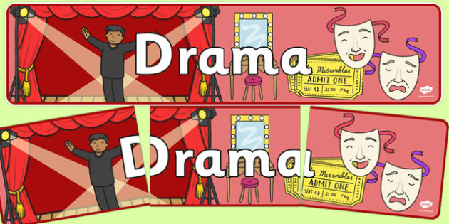 Drama Display Banner Nz Teacher Made